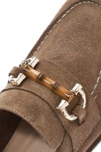 کفش لوفر زنانه چرم جیر قهوه‌ای با سگک دری مد