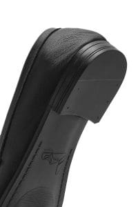 کفش لوفر زنانه چرم مشکی دری مد