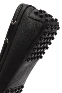 کفش لوفر زنانه چرم مشکی پاپیونی دری مد