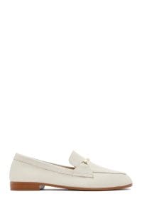 کفش لوفر زنانه چرم کرم دری مد