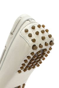 کفش لوفر زنانه چرم کرم پاپیونی دری مد