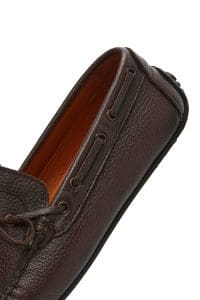 کفش لوفر مردانه چرم قهوه‌ای کژوال دری مد