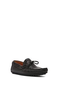 کفش لوفر مردانه چرم مشکی کژوال دری مد