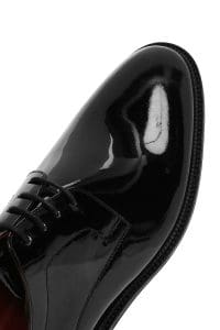 کفش کلاسیک مردانه مشکی چرمی براق دری مد