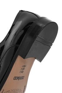 کفش کلاسیک مردانه مشکی چرمی براق دری مد