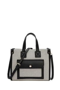 کیف دستی پارچه ای بند بلند مشکی زنانه دری مد