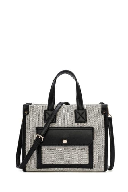 کیف دستی پارچه ای بند بلند مشکی زنانه دری مد