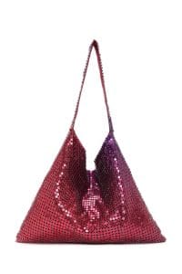 کیف دوشی زنانه طرح فلزی بنفش دری مد