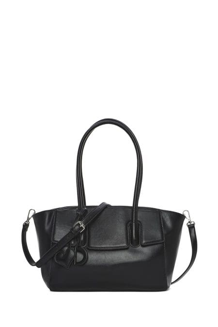 کیف زنانه دوشی مشکی بند بلند دری مد