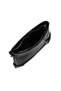 کیف زنانه دوشی مشکی ورنی دری مد