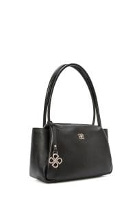 کیف زنانه دوشی کلاسیک چرم مشکی دری مد