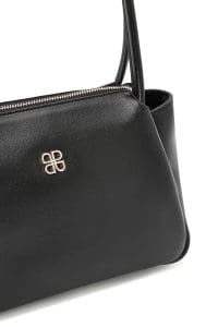 کیف زنانه دوشی کلاسیک چرم مشکی دری مد