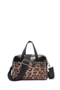 کیف زنانه طرح پلنگی دوشی بلند دری مد