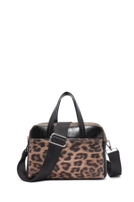 کیف زنانه طرح پلنگی دوشی بلند دری مد