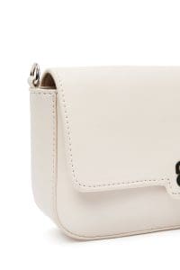 کیف زنانه مینی دستی سفید زنجیردار دری مد