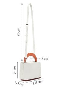 کیف زنانه مینی کرم دوشی بلند دری مد