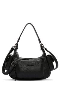 کیف شانه ای بند بلند مشکی زنانه دری مد