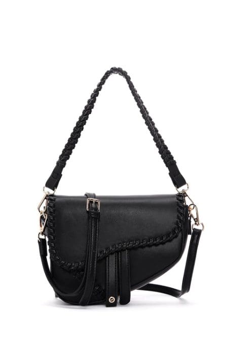 کیف شانه ای بند بلند مشکی زنانه دری مد