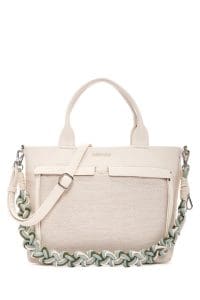 کیف شانه ای بند بلند کرم زنانه دری مد