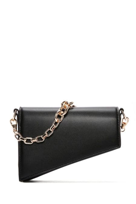 کیف شانه ای بند زنجیردار مشکی زنانه دری مد