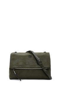 کیف شانه ای خاکی زنانه دری مد