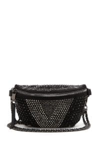 کیف صلیبی نگین داری بند بلند مشکی زنانه دری مد