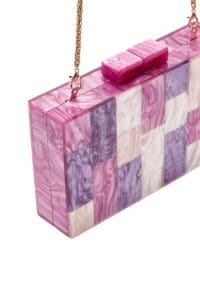 کیف مینی کلاچ زنانه بنفش بند بلند دری مد