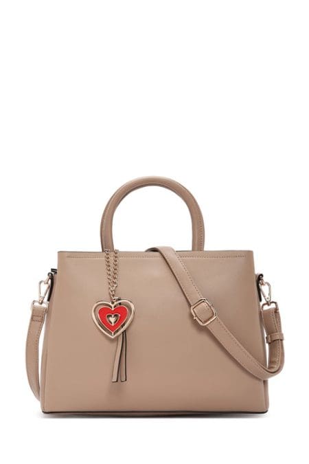 کیف کراس بادی بند بلند قهوه ای زنانه با جزئیات اکسسوری دری مد