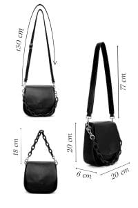 کیف کراس بادی زنانه مشکی دوشی بلند دری مد