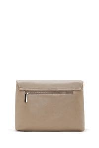 کیف کراس بادی زنانه چرم بژ بند بلند دری مد