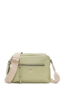 کیف کراس بادی زنانه چرم سبز بند بلند دری مد