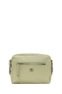 کیف کراس بادی زنانه چرم سبز بند بلند دری مد