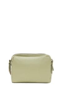 کیف کراس بادی زنانه چرم سبز بند بلند دری مد