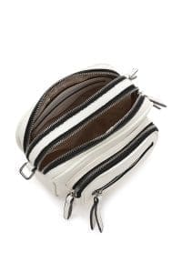 کیف کراس بادی زنانه چرم سفید بند بلند دری مد