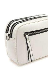 کیف کراس بادی زنانه چرم سفید بند بلند دری مد