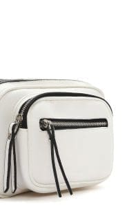 کیف کراس بادی زنانه چرم سفید بند بلند دری مد