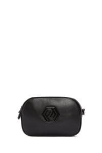 کیف کراس بادی زنانه چرم مشکی بند بلند دری مد