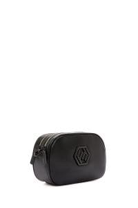 کیف کراس بادی زنانه چرم مشکی بند بلند دری مد