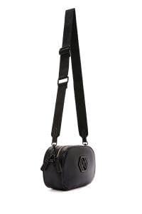 کیف کراس بادی زنانه چرم مشکی بند بلند دری مد