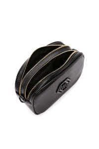 کیف کراس بادی زنانه چرم مشکی بند بلند دری مد