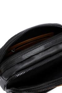 کیف کراس بادی زنانه چرم مشکی بند بلند دری مد