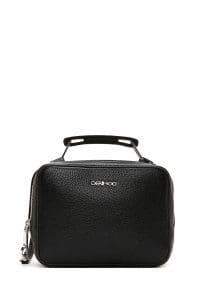 کیف کراس بادی زنانه چرم مشکی بند بلند دری مد