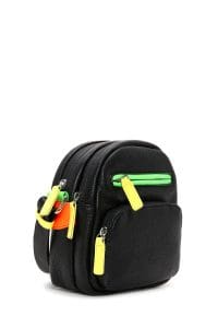 کیف کراس بادی زنانه چرم مشکی بند بلند دری مد