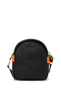 کیف کراس بادی زنانه چرم مشکی بند بلند دری مد