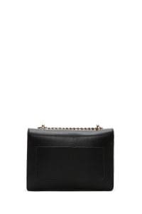 کیف کراس بادی زنانه کلاسیک مینی مشکی با بند زنجیری بلند دری مد