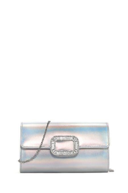 کیف کلاچ زنجیر بلند زنانه نگین داری دری مد