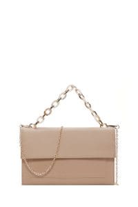 کیف کلاچ زنجیردار بلند بژ زنانه دری مد