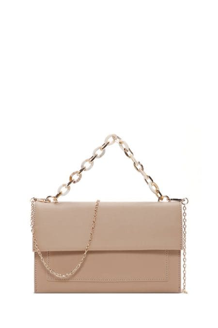 کیف کلاچ زنجیردار بلند بژ زنانه دری مد