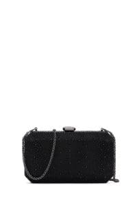 کیف کلاچ نگین دار زنجیردار بلند مشکی زنانه دری مد