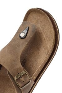 دمپایی انگشتی مردانه نبوک بژ دری مد